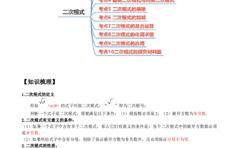 专题1.1二次根式精讲精练（10大易错题型深度导练）-2023复习备考（解析版）人教版_初中数学人教版_八年级数学下册_保存转存之后查看(1)_8下-初中数学人教版（2026春新版持续更新）