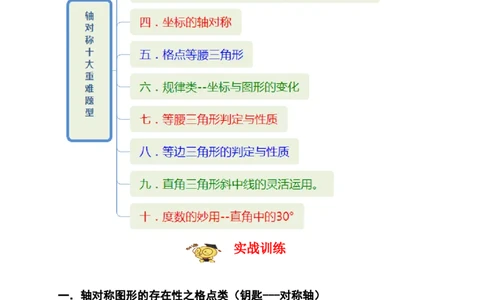 专题03轴对称十大重难题型（期末真题精选）（原卷版）_初中数学人教版_8上-初中数学人教版_旧版_06习题试卷_6期中期末复习专题