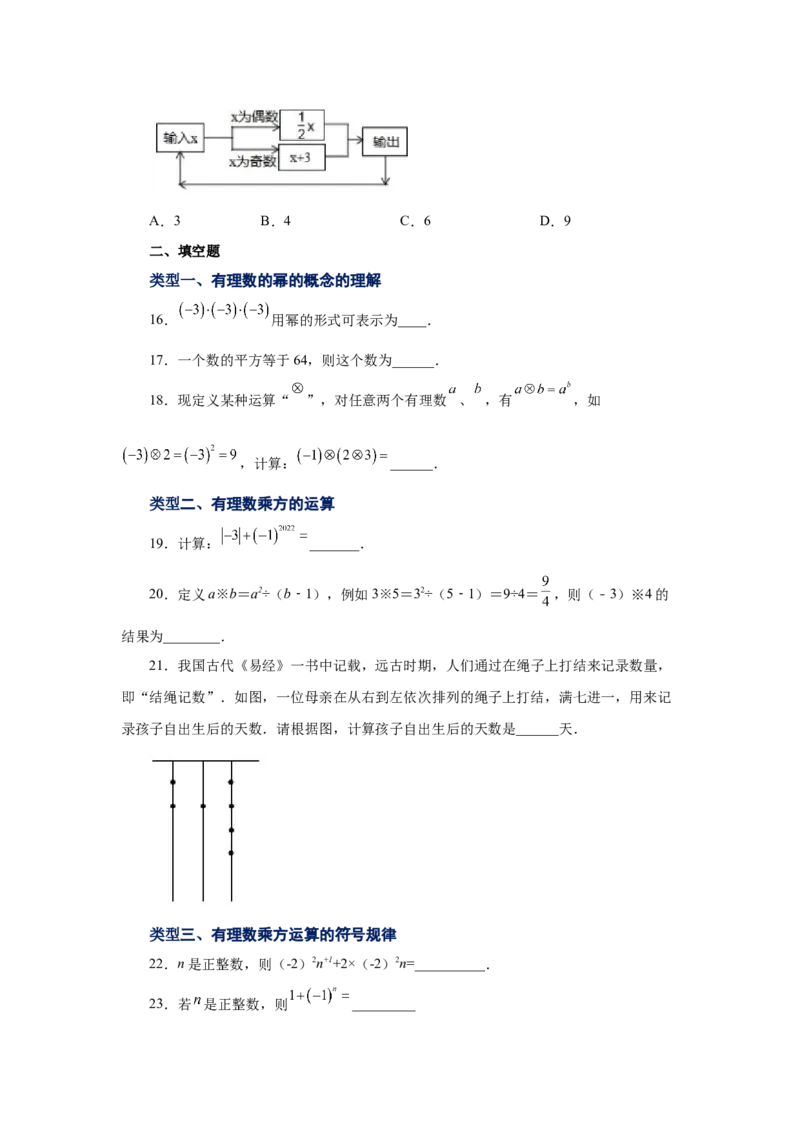 专题1.29有理数的乘方（基础篇）（专项练习）-2022-2023学年七年级数学上册基础知识专项讲练（人教版）_初中数学人教版_7上-初中数学人教版_7上-初中数学人教版（旧版）赠送_07专项讲练