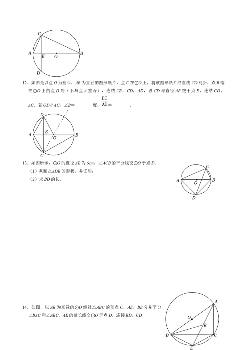 第03讲与圆有关的性质-圆周角定理与内接四边形（学生版）_初中数学_九年级数学上册（人教版）_同步讲义-U18_2024版