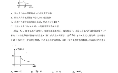 专题26.4实际问题与反比例函数（原卷版）_初中数学人教版_9下-初中数学人教版_07专项讲练_2022-2023学年九年级数学下册重点题型讲练测（人教版）