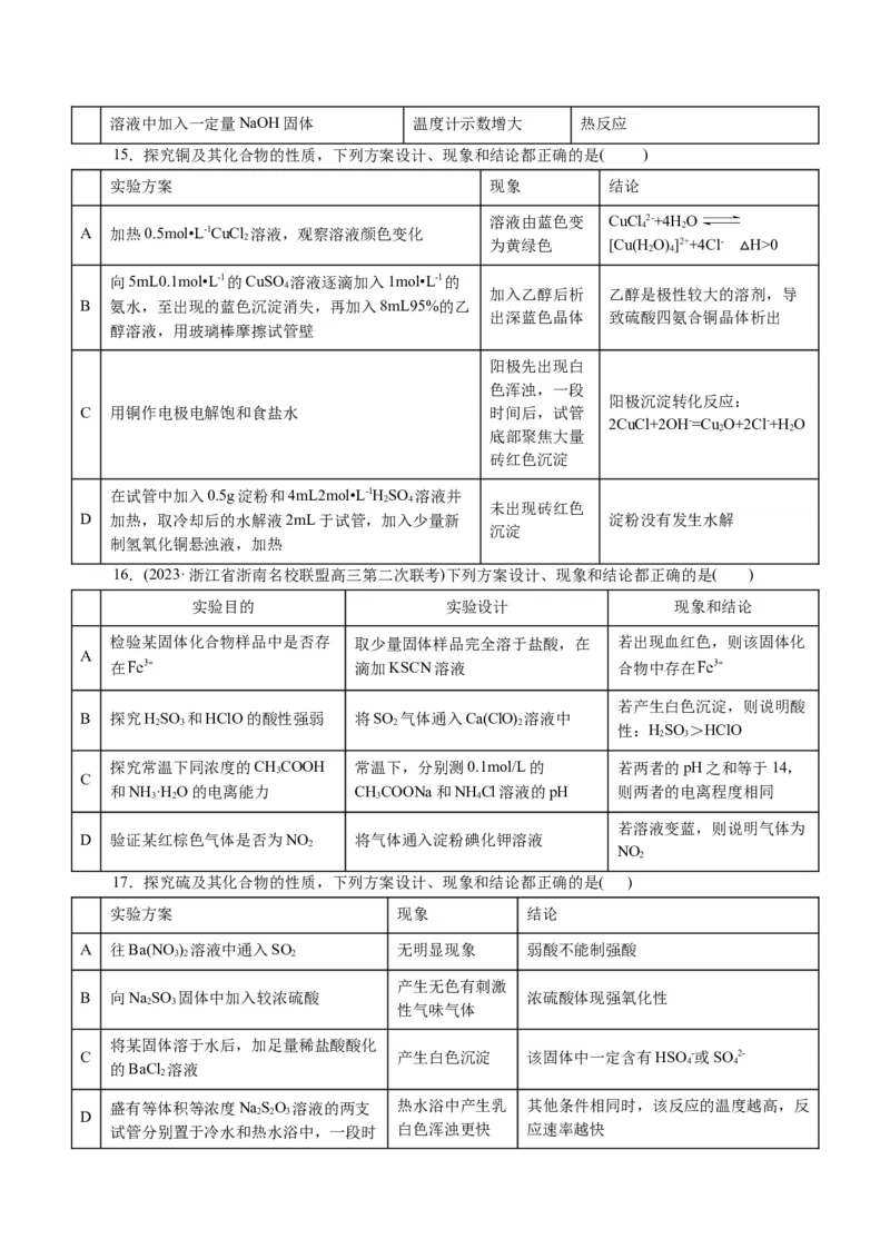 专题15化学实验基础(讲义)(原卷版)_05高考化学_2024年新高考资料_2.2024二轮复习_2024年高考化学二轮复习讲练测（新教材新高考）