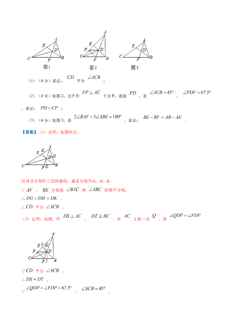 专题04等腰三角形的判定（解析版）_初中数学人教版_8上-初中数学人教版_2025秋季新人教版数学八上课件教案_09-难点专项压轴训练