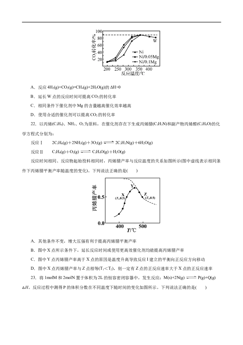 专题10化学反应速率与平衡-2023年高考化学一轮复习小题多维练（原卷版）_05高考化学_通用版（老高考）复习资料_2023年复习资料_一轮复习