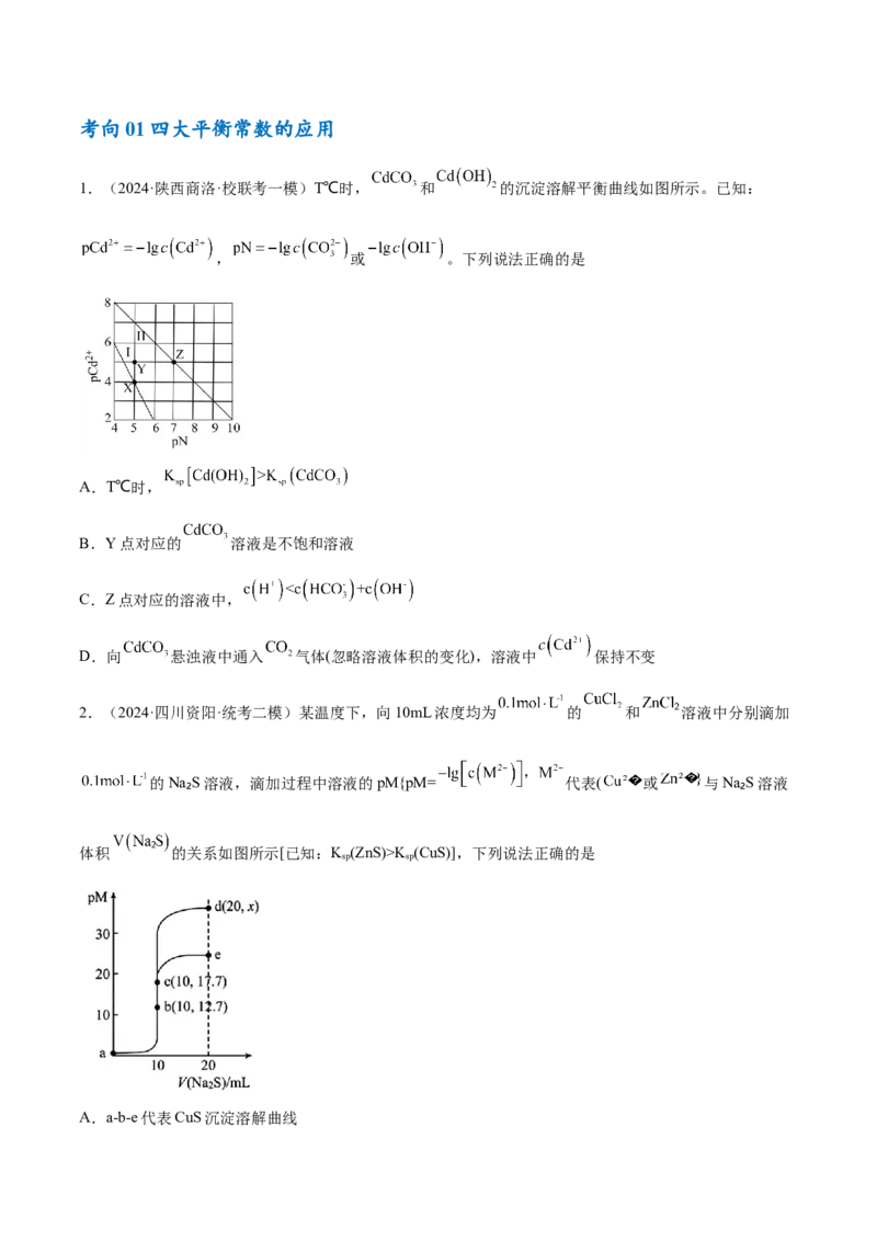 专题10水溶液中的离子反应与平衡（讲义）（原卷版）_05高考化学_2024年新高考资料_2.2024二轮复习_高频考点2024年高考化学二轮复习高频考点追踪与预测（新高考专用）