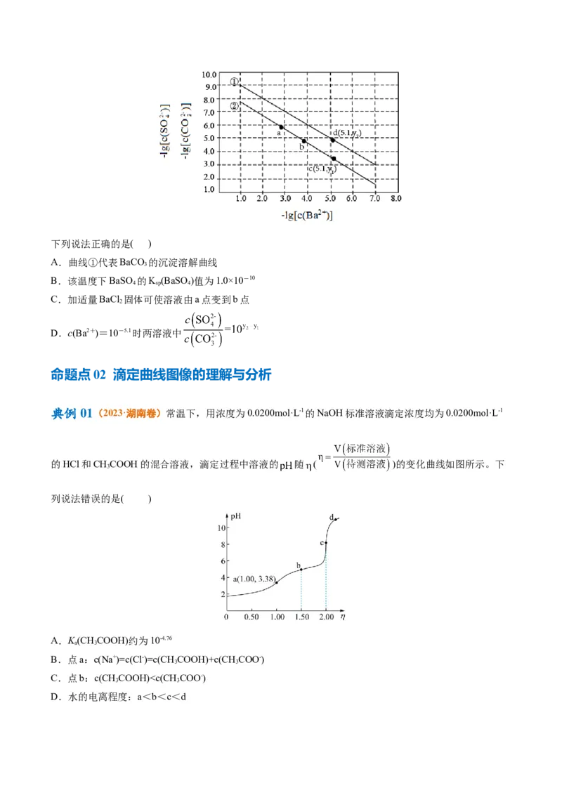 专题10水溶液中的离子反应与平衡（讲义）（原卷版）_05高考化学_2024年新高考资料_2.2024二轮复习_高频考点2024年高考化学二轮复习高频考点追踪与预测（新高考专用）