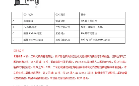 专题11装置图类实验题-2019年高考化学易错题汇总（解析版）_05高考化学_新高考复习资料_2022年新高考资料_2022年一轮复习各版本_1.高考化学2022年一轮复习通用版