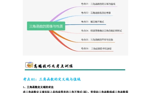 考点巩固卷08三角函数的图象及性质（六大考点）（原卷版）_2.2025数学总复习_2025年新高考资料_一轮复习_2025年高考数学一轮复习考点通关卷（新高考通用）