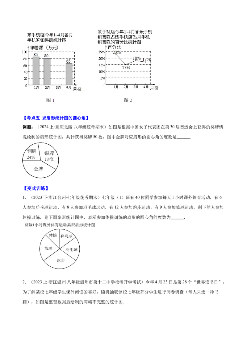 专题10.1普查与抽样调查、统计图的选用、频数和频率、频数分布直方图之八大考点(原卷版)_初中数学人教版_7下-初中数学人教版_7下-初中数学人教版（旧版）赠送_07专项讲练