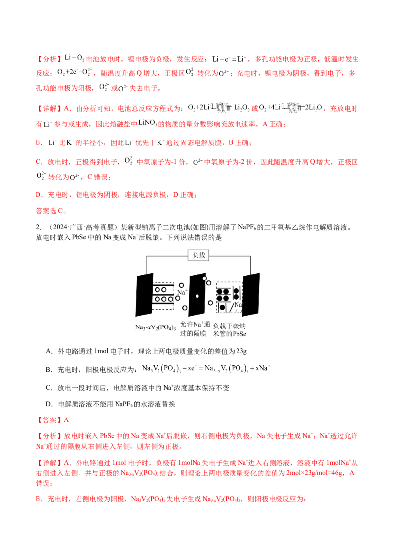 专题18新型电化学装置及其应用（解析版）-备战2025年高考化学二轮&middot;突破提升专题复习讲义（新高考通用）_05高考化学_2025年新高考资料_二轮复习