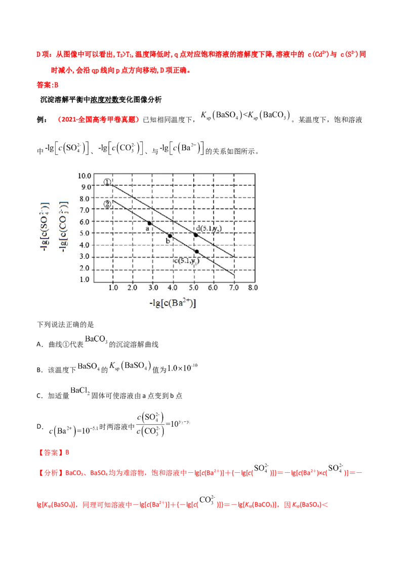 专题九水溶液中的离子平衡（考点剖析）-高考引领教学2023年高考化学二轮针对性复习方案（解析版）_05高考化学_通用版（老高考）复习资料_2023年复习资料_二轮复习