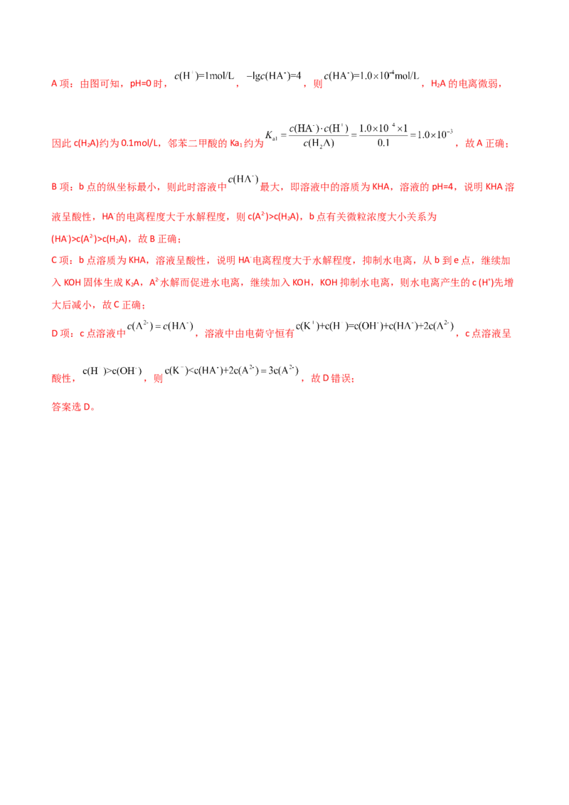 专题九水溶液中的离子平衡（考点剖析）-高考引领教学2023年高考化学二轮针对性复习方案（解析版）_05高考化学_通用版（老高考）复习资料_2023年复习资料_二轮复习