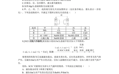专练21_05高考化学_通用版（老高考）复习资料_2023年复习资料_专项复习_2023《微专题&middot;小练习》&middot;化学&middot;L-6