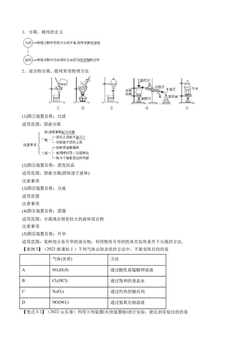 专题10化学实验综合探究（专讲）-瞄准2023年高考化学二轮专题考点抢分计划（原卷版）_05高考化学_新高考复习资料_2023年新高考资料_二轮复习