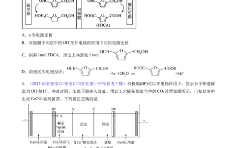 专题25电解池金属的腐蚀与防护-2024年高考化学一轮复习基础考点必刷好题（新教材新高考）（原卷版）_05高考化学_2024年新高考资料_1.2024一轮复习