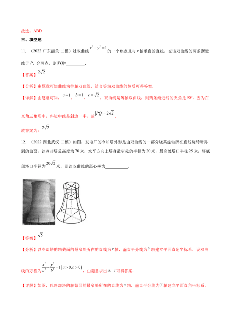 考点21双曲线（核心考点讲与练）-2023年高考数学一轮复习核心考点讲与练（新高考专用）(解析版）_2.2025数学总复习_2023年新高考资料_一轮复习