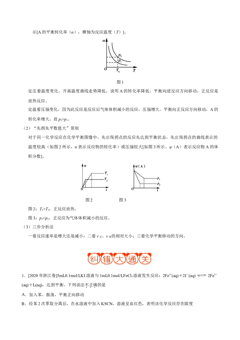 专题06化学反应速率和化学平衡&mdash;&mdash;备战2021年高考化学纠错笔记（学生版）_05高考化学_新高考复习资料_2023年新高考资料_一轮复习_2023年新高考大一轮复习讲义