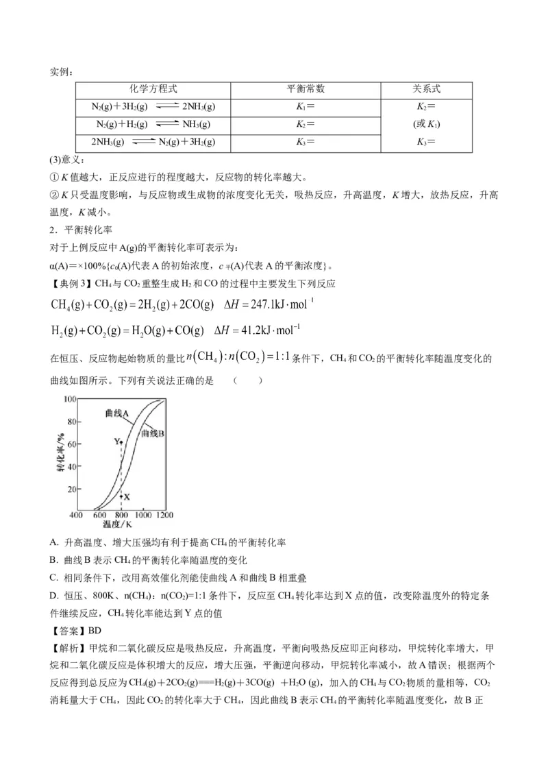专题06化学反应速率与平衡（专讲）-瞄准2023年高考化学二轮专题考点抢分计划（原卷版）_05高考化学_新高考复习资料_2023年新高考资料_二轮复习