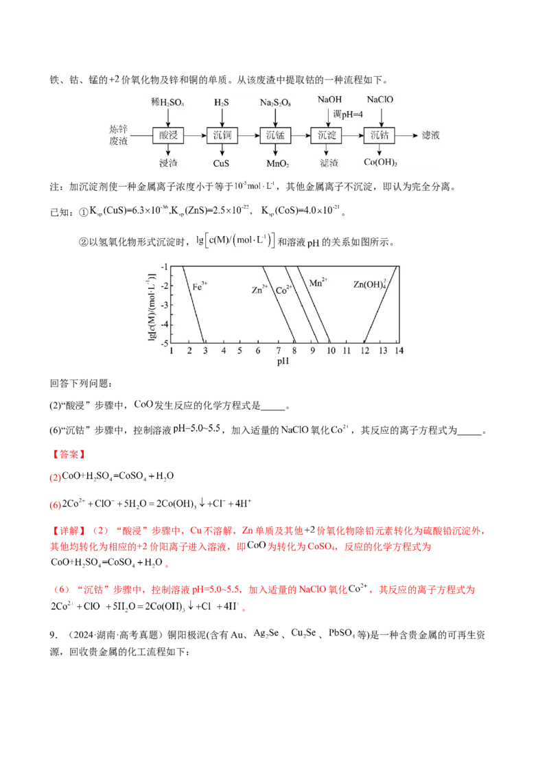 专题07陌生情境中化学(离子)方程式的书写（解析版）-备战2025年高考化学二轮&middot;突破提升专题复习讲义（新高考通用）_05高考化学_2025年新高考资料_二轮复习_01高考语文等多个文件