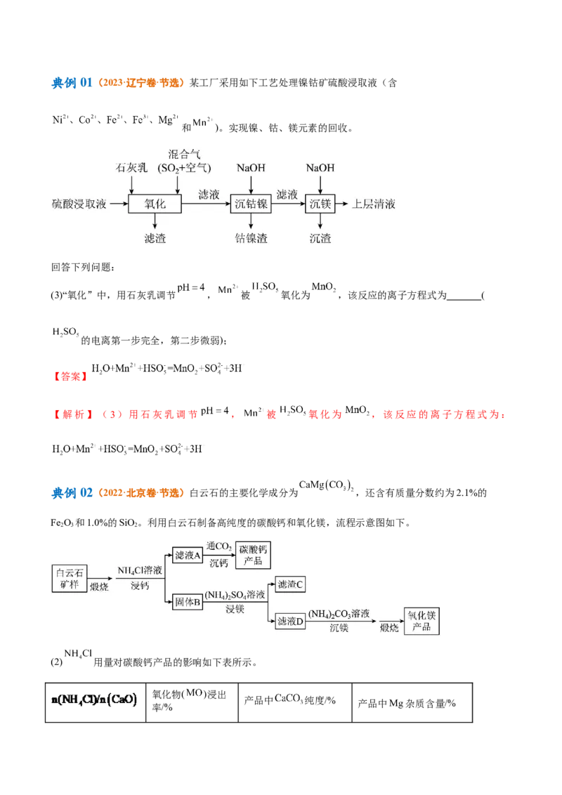 专题03离子反应（讲义）（解析版）_05高考化学_2024年新高考资料_2.2024二轮复习_高频考点2024年高考化学二轮复习高频考点追踪与预测（新高考专用）