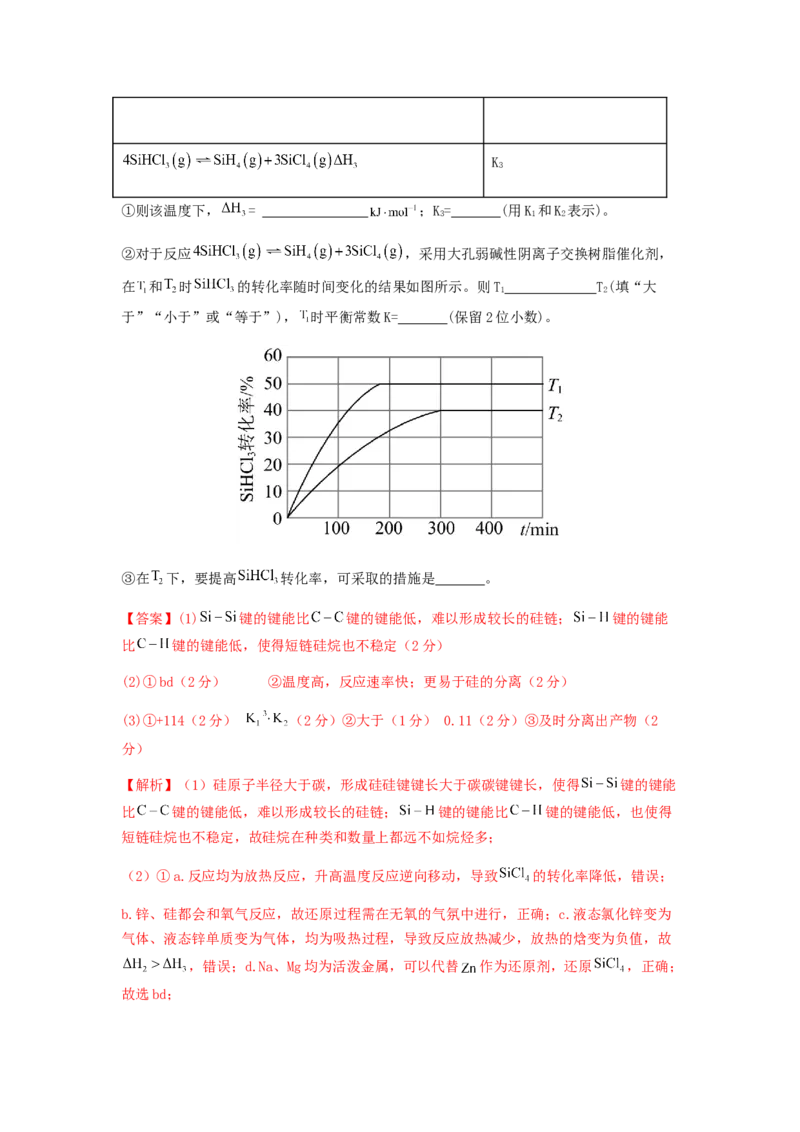 专练11十四道选择题+主观原理题-备战2024年高考化学考前手感保温训练（新高考卷）（解析版）_05高考化学_2024年新高考资料_5.2024三轮冲刺_备战2024年高考化学考前手感保温训练（新高考卷