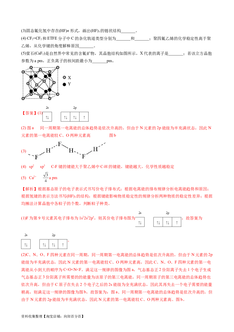 专题16物质结构与性质综合题-学易金卷：五年（2019-2023）高考化学真题分项汇编（全国通用）（解析版）_05高考化学_通用版（老高考）复习资料_2024年复习资料