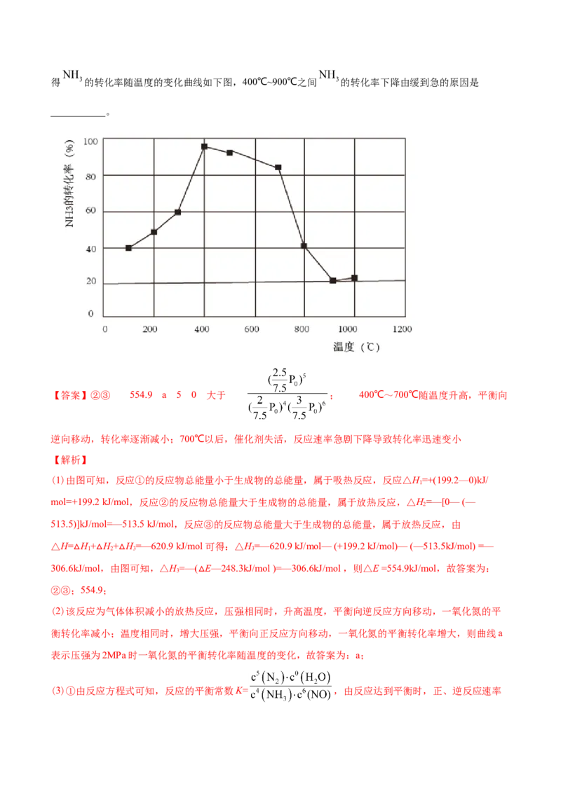 专题14化学反应原理综合-2021年高考化学真题与模拟题分类训练（教师版含解析）_05高考化学_新高考复习资料_2023年新高考资料_一轮复习_2023年新高考大一轮复习讲义