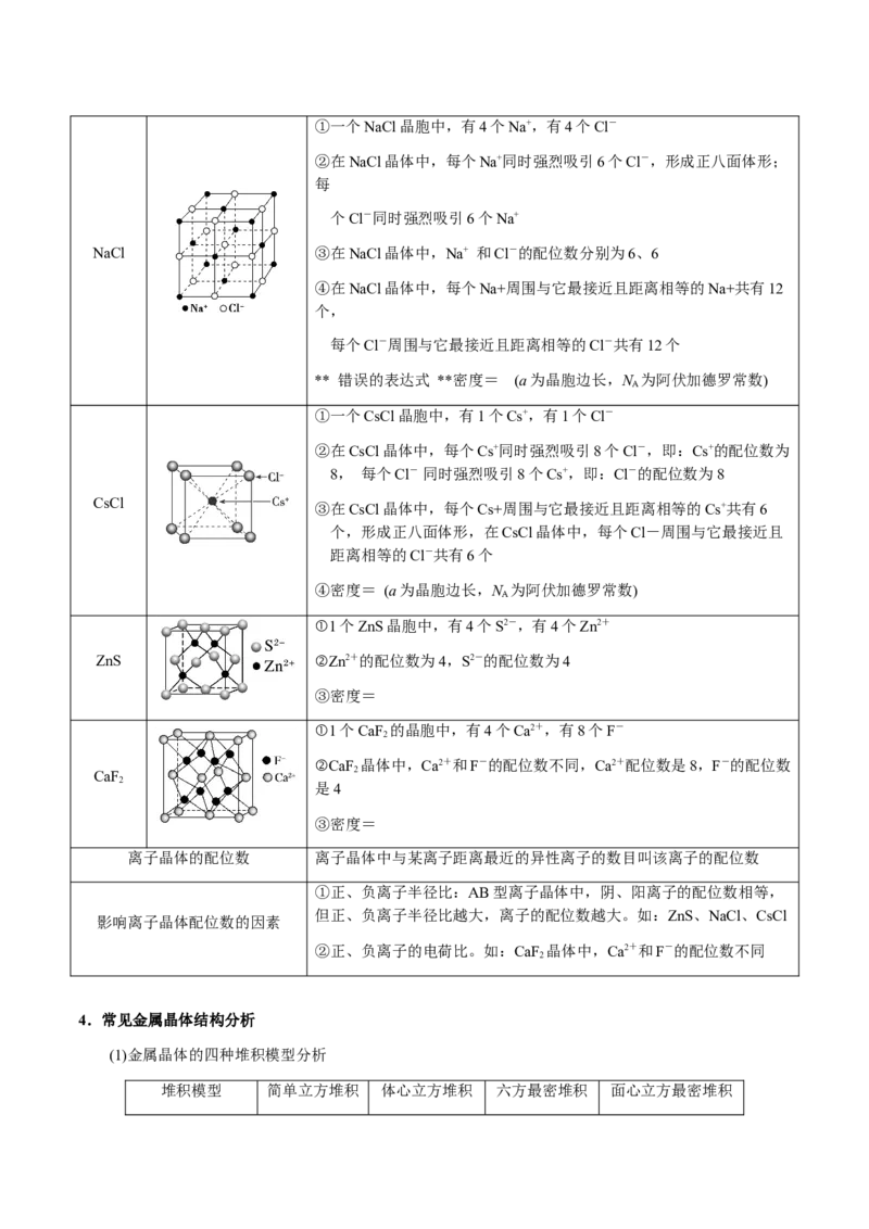 专题17晶体的结构分析、晶胞计算（解析版）-备战2025年高考化学二轮&middot;突破提升专题复习讲义（新高考通用）_05高考化学_2025年新高考资料_二轮复习