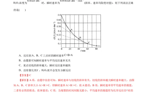 专题07化学反应速率与化学平衡(测试)(解析版)_05高考化学_2024年新高考资料_2.2024二轮复习_2024年高考化学二轮复习讲练测（新教材新高考）