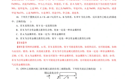 专题05元素及其化合物的性质与应用(测试)(解析版)_05高考化学_2024年新高考资料_2.2024二轮复习_2024年高考化学二轮复习讲练测（新教材新高考）