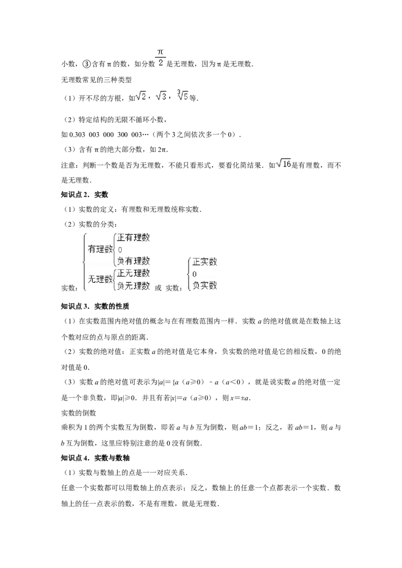 第04讲实数（7个知识点+7种题型+强化训练）（学生版）_初中数学_七年级数学下册（人教版）_常见题型通关讲解练-V3