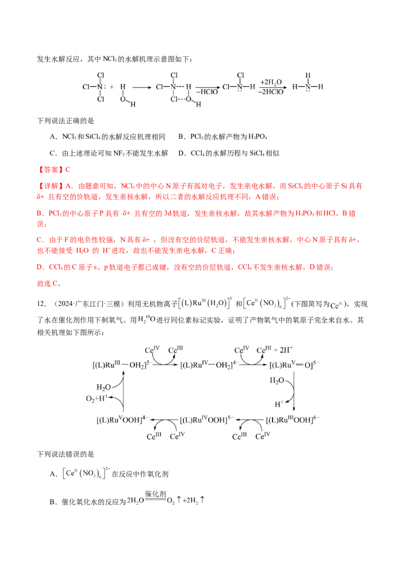 专题20化学反应机理与反应历程图像分析（解析版）-备战2025年高考化学二轮&middot;突破提升专题复习讲义（新高考通用）_05高考化学_2025年新高考资料_二轮复习_01高考语文等多个文件