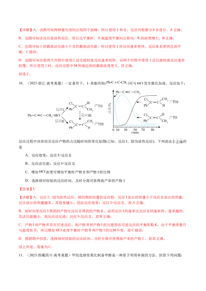 专题20化学反应机理与反应历程图像分析（解析版）-备战2025年高考化学二轮&middot;突破提升专题复习讲义（新高考通用）_05高考化学_2025年新高考资料_二轮复习_01高考语文等多个文件