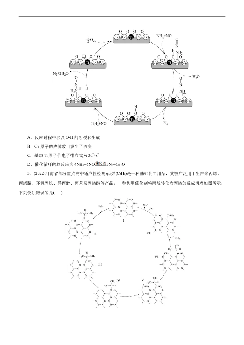 专题10化学反应机理与历程（讲）（学生版）_05高考化学_通用版（老高考）复习资料_2023年复习资料_二轮复习_2023年高考化学二轮复习讲练测（全国通用）