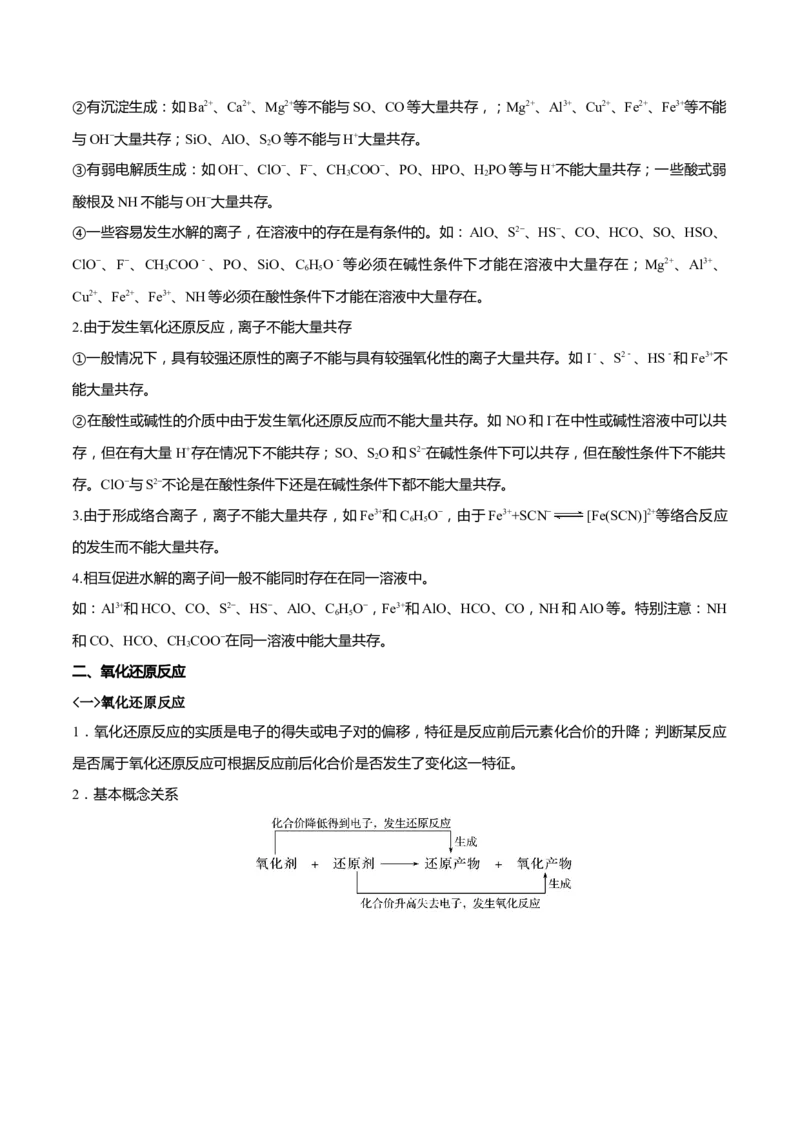 专题三离子反应与氧化还原反应（原卷版）_05高考化学_新高考复习资料_2023年新高考资料_二轮复习_题型分类归纳2023年高考化学二轮复习讲与练
