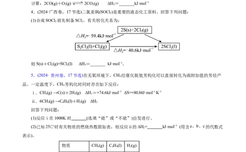 专题09大题突破&mdash;&mdash;化学反应原理综合（讲义）（原卷版）_05高考化学_2025年新高考资料_二轮复习_上好课2025年高考化学二轮复习讲练测（新高考通用）3379109_主题三化学反应原理