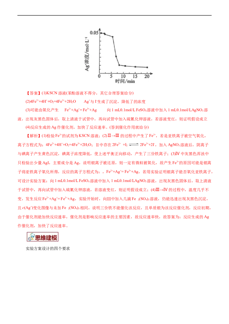 专题12综合实验设计与评价（讲）（教师版）_05高考化学_通用版（老高考）复习资料_2023年复习资料_二轮复习_2023年高考化学二轮复习讲练测（全国通用）