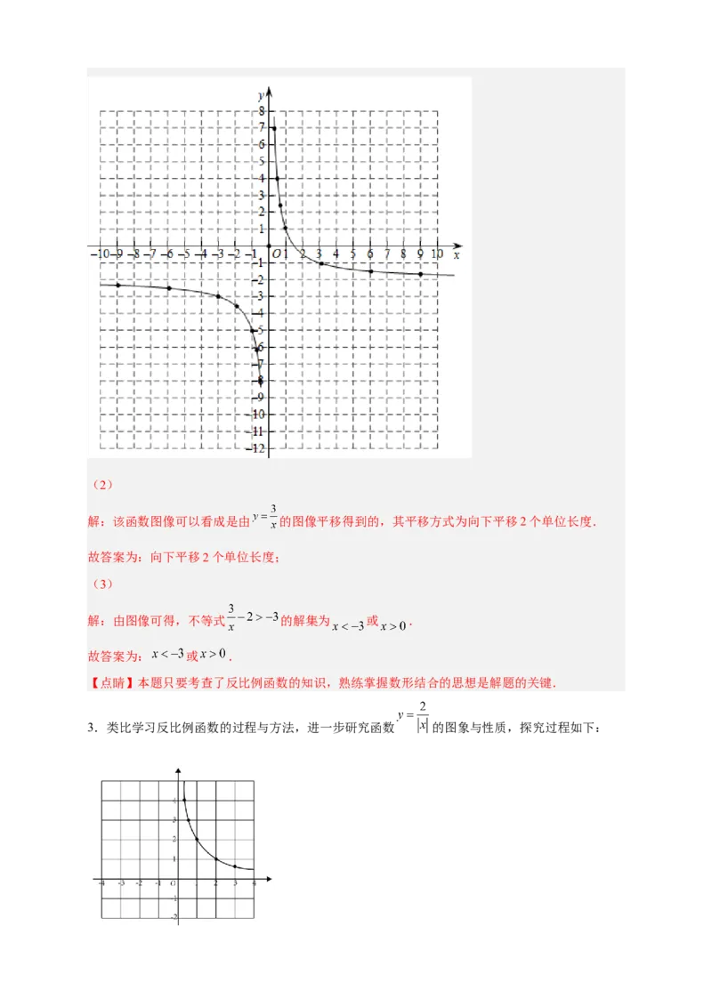 专题09与反比例函数图象有关的拓展探究（解析版）_初中数学人教版_9下-初中数学人教版_07专项讲练_微专题2022-2023学年九年级数学下册常考点微专题提分精练（人教版）
