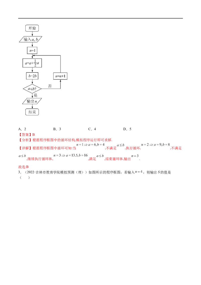 考点11-1算法初步(文理）-2023年高考数学一轮复习小题多维练（全国通用）（解析版）_2.2025数学总复习_赠品通用版（老高考）复习资料_一轮复习