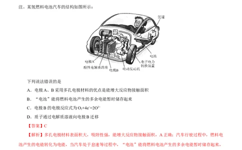 专题05化学能与电能的转化（测）解析版-2023年高考化学二轮复习讲练测（新高考专用）_05高考化学_新高考复习资料_2023年新高考资料_二轮复习
