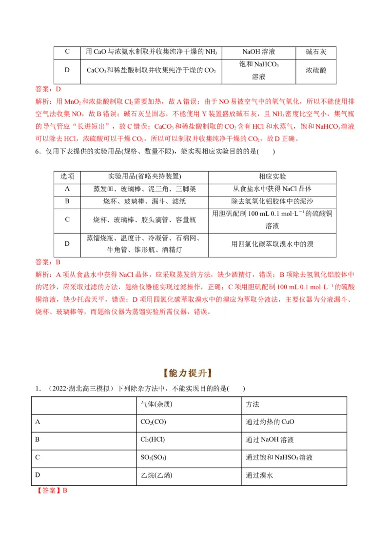 专题10化学实验综合探究（专练）-瞄准2023年高考化学二轮专题考点抢分计划（解析版）_05高考化学_新高考复习资料_2023年新高考资料_二轮复习