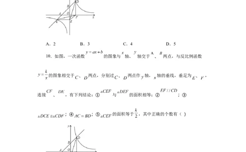 专题26.19反比例函数与一次函数专题（培优篇）（专项练习）-2022-2023学年九年级数学下册基础知识专项讲练（人教版）_初中数学人教版_9下-初中数学人教版_07专项讲练