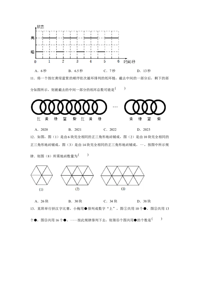 专题2.4探索规律（强化）（原卷版）_初中数学人教版_7上-初中数学人教版_7上-初中数学人教版（旧版）赠送_06习题试卷_1同步练习_3题型分层练（基础+强化）