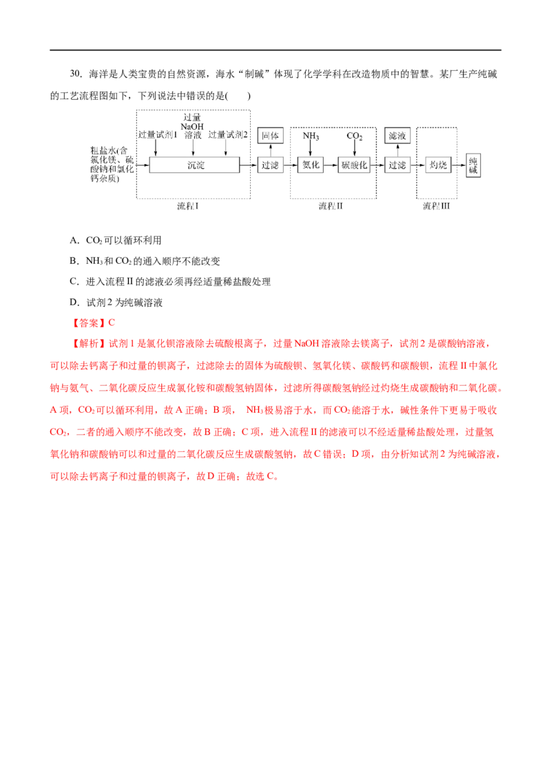 专题08化学与可持续发展-2023年高考化学一轮复习小题多维练（解析版）_05高考化学_通用版（老高考）复习资料_2023年复习资料_一轮复习_2023年高考化学一轮复习小题多维练（全国通用）