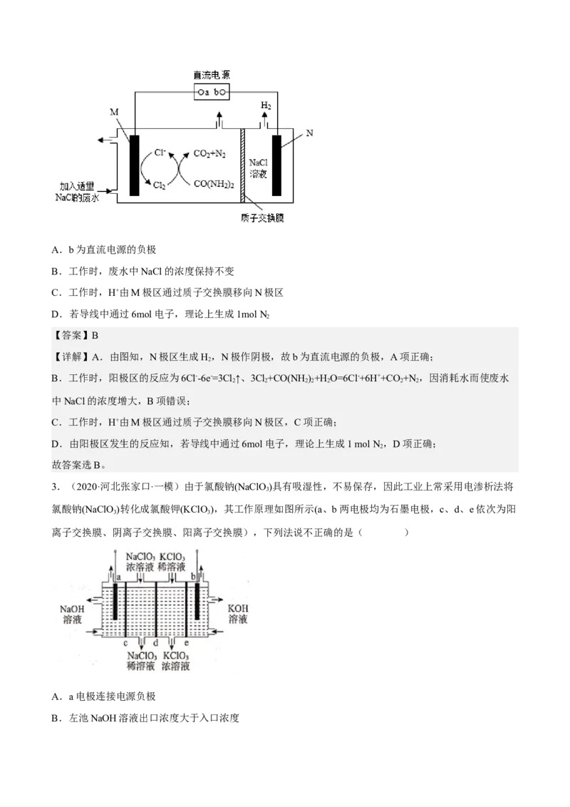 专题九电解池-冲刺2023年高考化学二轮复习核心考点逐项突破（解析版）_05高考化学_新高考复习资料_2023年新高考资料_二轮复习_冲刺2023年高考化学二轮复习核心考点逐项突破292229036