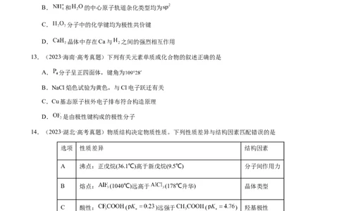 专题16原子、分子结构与性质（原卷版）-备战2025年高考化学二轮&middot;突破提升专题复习讲义（新高考通用）_05高考化学_2025年新高考资料_二轮复习_01高考语文等多个文件