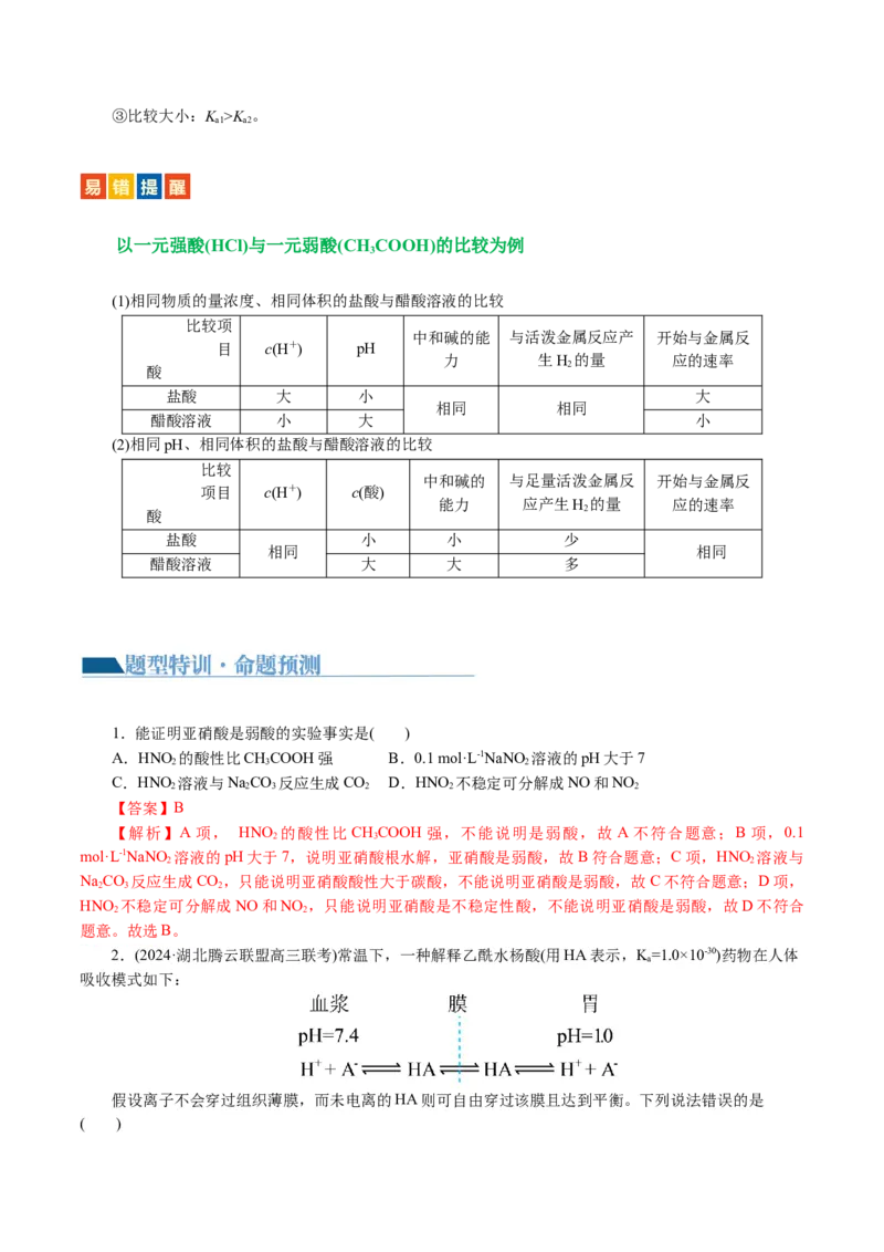 专题08水溶液中的离子反应与平衡(讲义)(解析版)_05高考化学_2024年新高考资料_2.2024二轮复习_2024年高考化学二轮复习讲练测（新教材新高考）