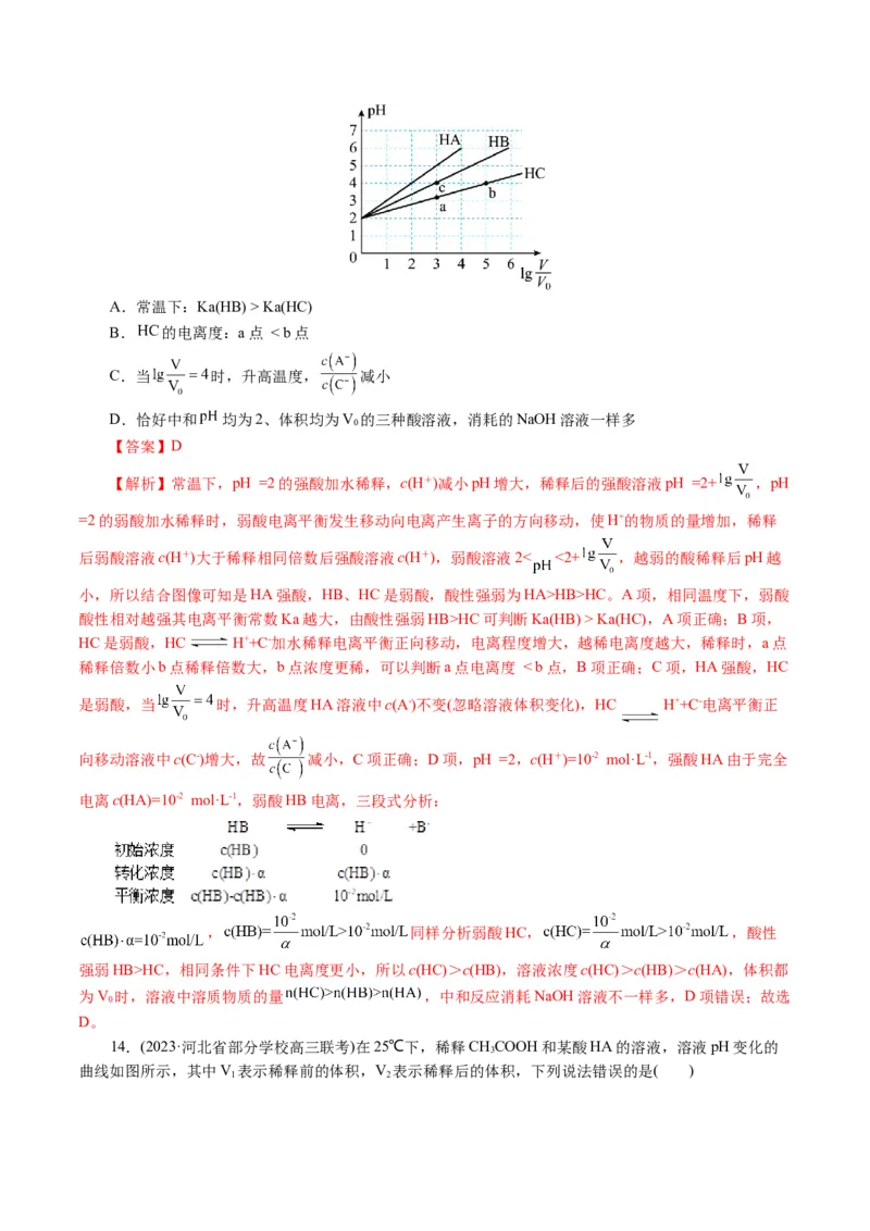 专题08水溶液中的离子反应与平衡(讲义)(解析版)_05高考化学_2024年新高考资料_2.2024二轮复习_2024年高考化学二轮复习讲练测（新教材新高考）