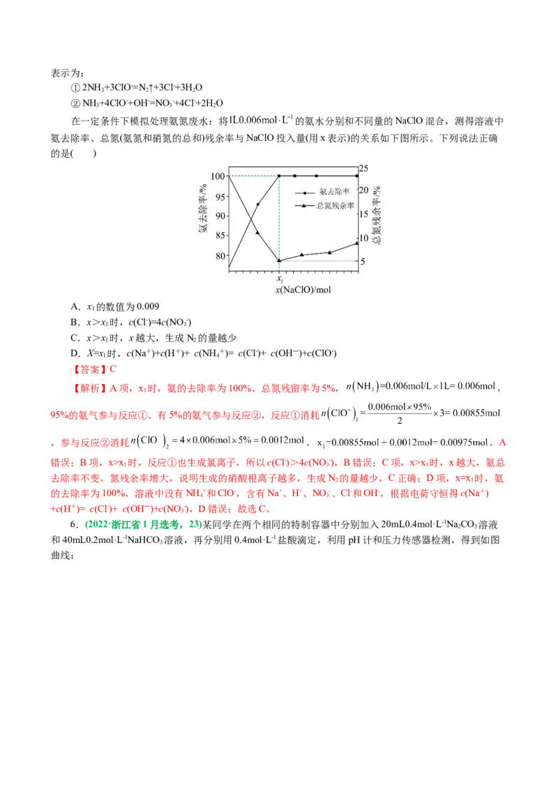专题08水溶液中的离子反应与平衡(讲义)(解析版)_05高考化学_2024年新高考资料_2.2024二轮复习_2024年高考化学二轮复习讲练测（新教材新高考）