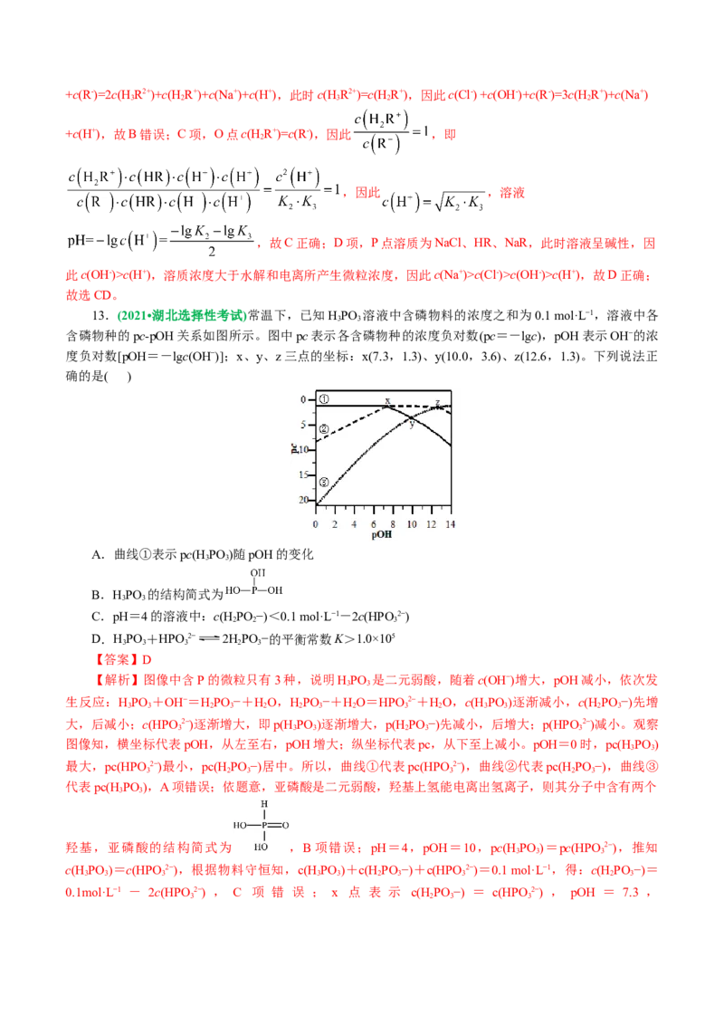 专题08水溶液中的离子反应与平衡(讲义)(解析版)_05高考化学_2024年新高考资料_2.2024二轮复习_2024年高考化学二轮复习讲练测（新教材新高考）
